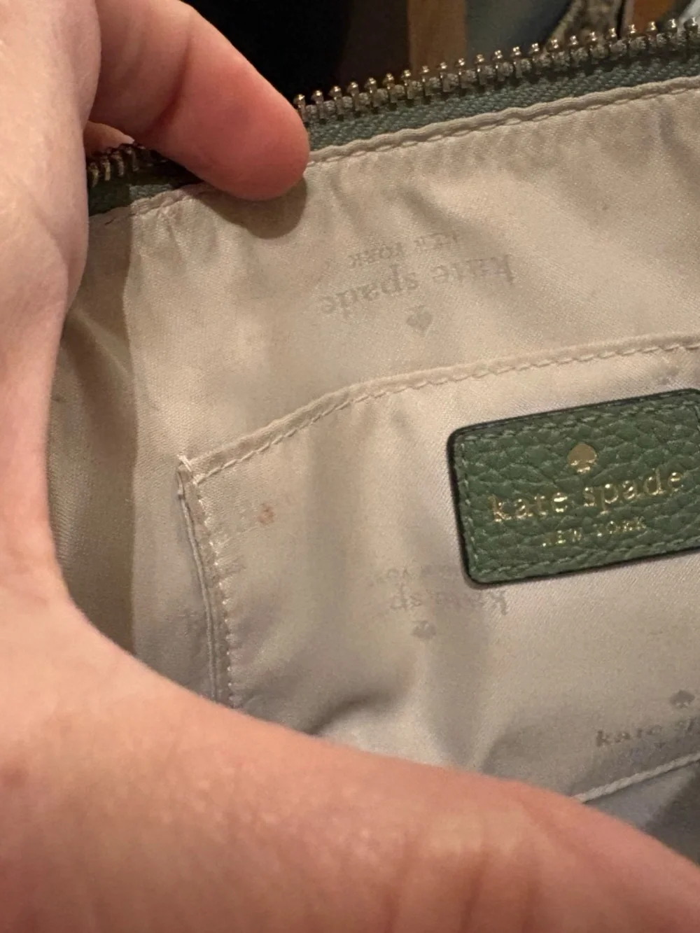 Kate Spade Hanna Southport Avenue Pebbled Leather Crossbody Green WKRU7110
